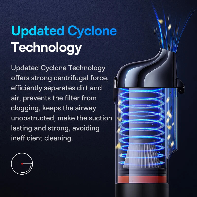 Wireless Car Vacuum Cleaner Powerful Portable Handheld Automotive Vacuum Cleaner - Image 3
