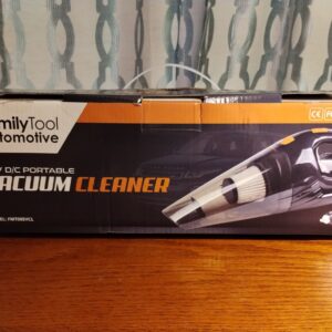 NEW IN BOX FAMILY TOOL AUTOMOTIVE 12V DC PORTABLE VACUUM CLEANER FMT005VCL