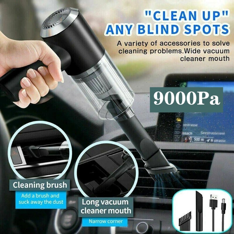 Vacuum Cleaner 9000pa 120W Portable Mini Vacuum Cleaner Automotive Home - Image 2