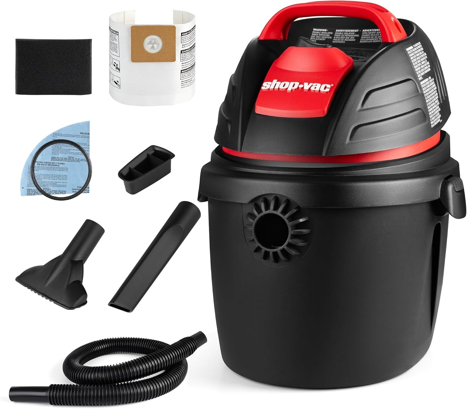 Versatile 2.5 Gallon Wet/Dry Vacuum Cleaner - Ideal for Home & Automotive Use - Image 3