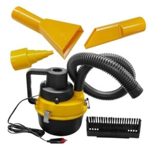 Car Vacuum Cleaner, DC 12V Multi-Purpose Automotive Wet and Dry Vacuum Yellow