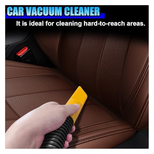 Car Vacuum Cleaner, DC 12V Multi-Purpose Automotive Wet and Dry Vacuum Yellow - Image 4