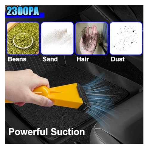 Car Vacuum Cleaner, DC 12V Multi-Purpose Automotive Wet and Dry Vacuum Yellow - Image 5