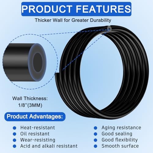 84 PCS Automotive Vacuum Hose Kit - 6.6FT Silicone Tubing & 80 Connectors, 1/4" - Image 5