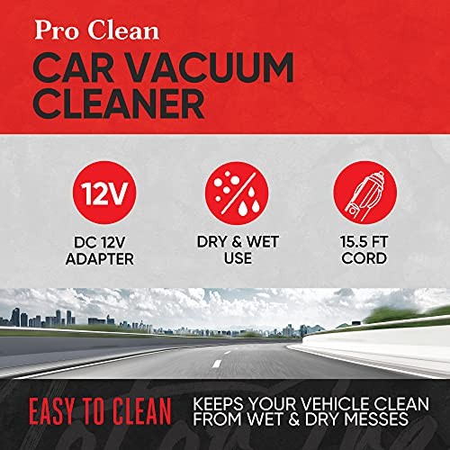 Lightweight & Portable Handheld Car Vacuum Cleaner Interior Cleaning Wet or - Image 2
