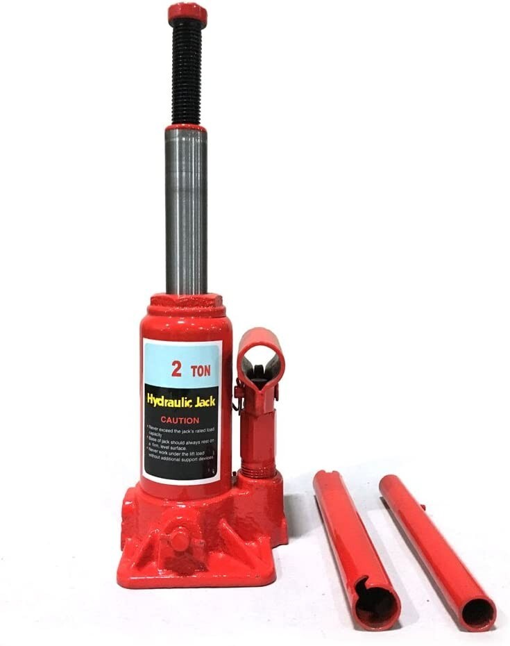 Hydraulic Bottle Jack Automotive Car Repair Shop Lift Tool Red (2 Ton) 40199 - Image 3