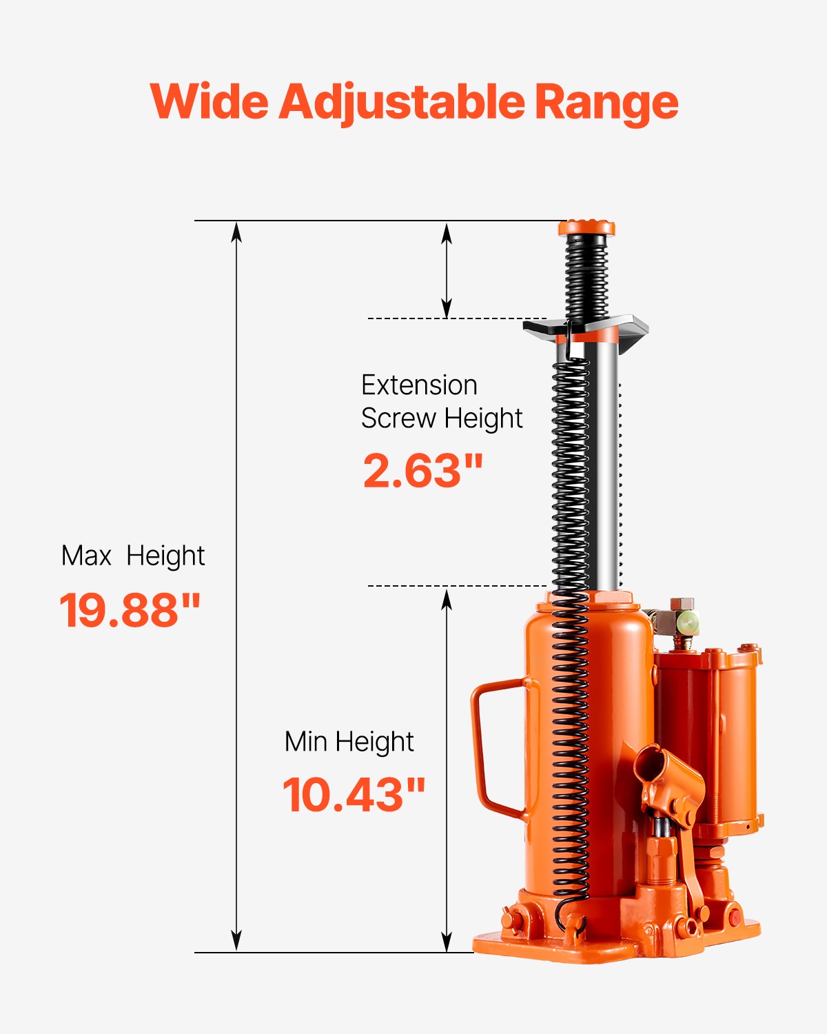 Air Hydraulic Bottle Jack 12 Ton Manual Hand Pump Automotive Car Repair - Image 3