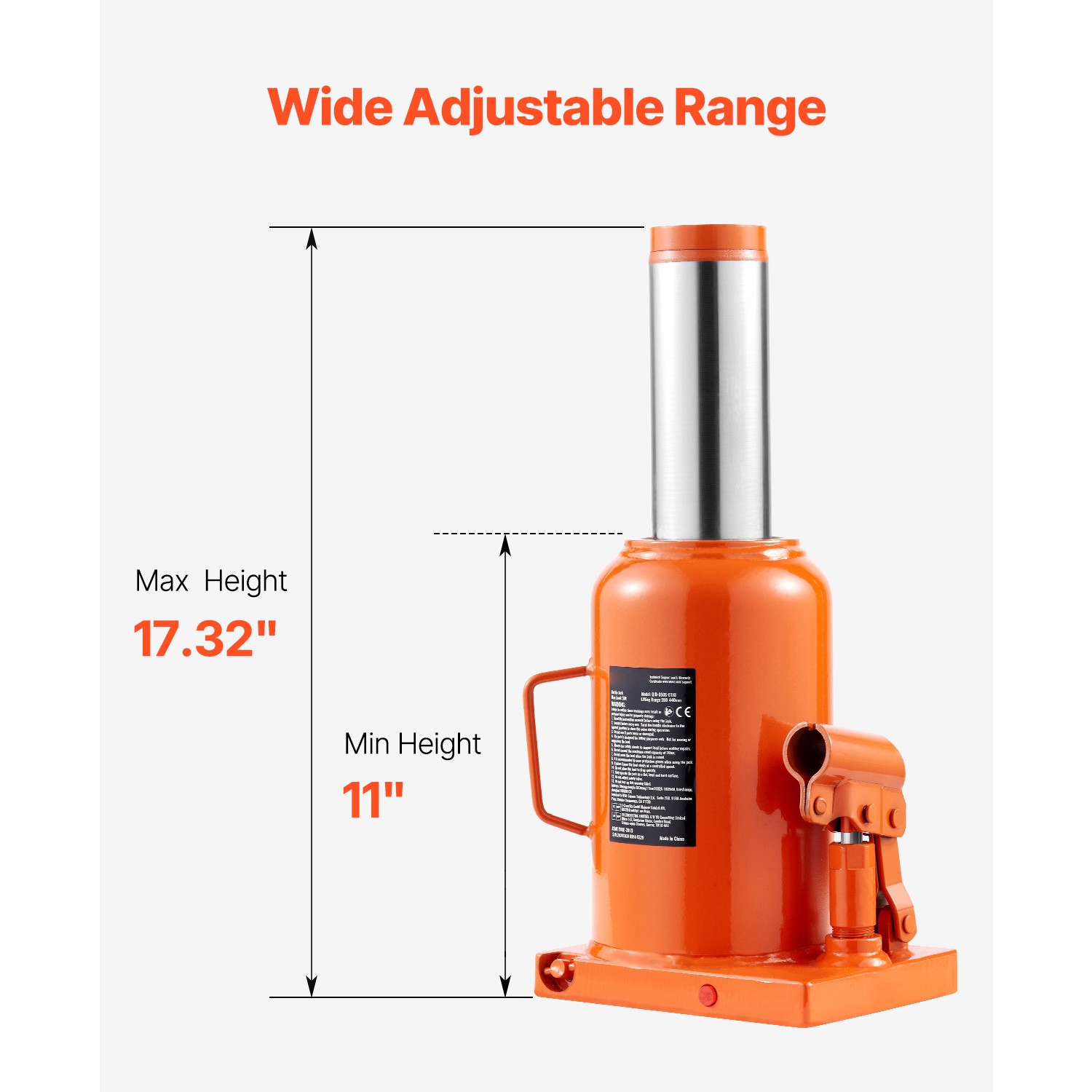 Bottle Jack 50 Ton Manual High Lift Automotive Car Repair Shop - Image 3