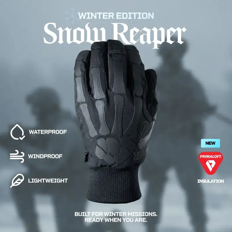 Snow Reaper Waterproof Tactical Gloves – Winter Insulated, Windproof, Outdoor - Image 3