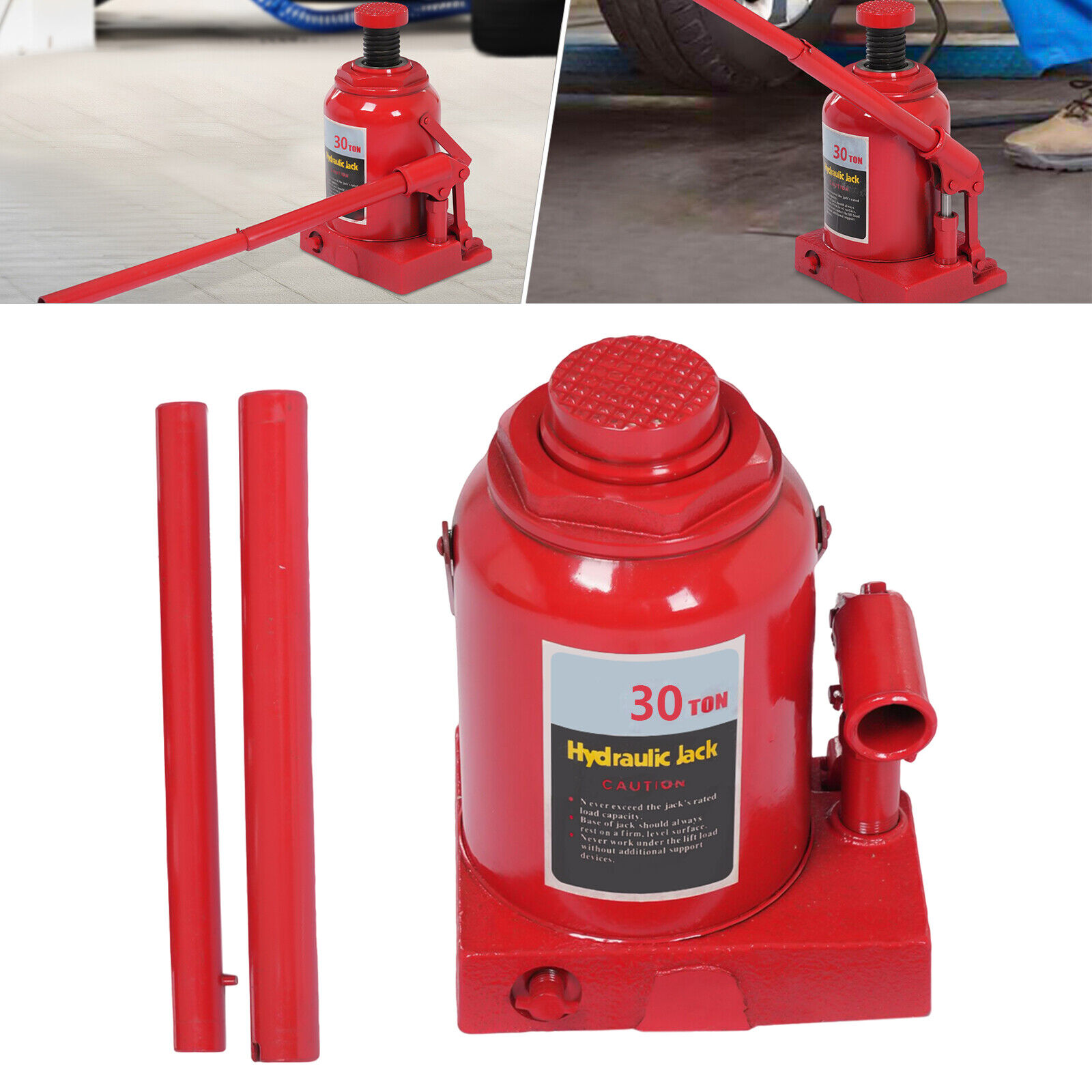 30Ton Hydraulic Bottle Jack 66138lb Lift HEAVY DUTY Automotive New FREE SHIPPING - Image 4