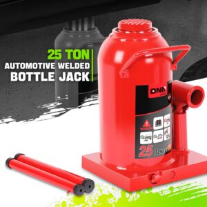 25 Tons Steel Adjusted Automotive Hydraulic Welded Bottle Jack Car Repair Red