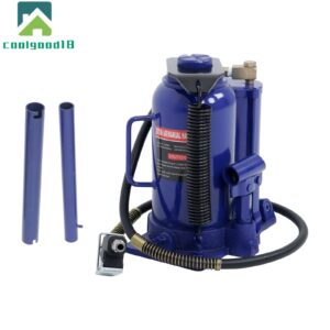 20 Ton Pneumatic Air Hydraulic Bottle Jack W/ Manual Lifting Automotive Repair