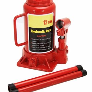 XtremepowerUS 12 Ton Hydraulic Bottle Jack 24000lb Lift HEAVY DUTY Car Truck Red
