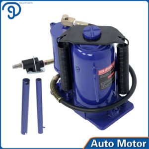 Pneumatic 20 Ton Air Hydraulic Bottle Jack Automotive Repair W/ Manual Lifting