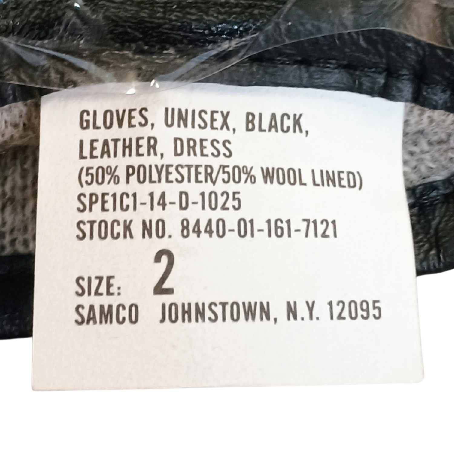 Black Sheepskin Officers Dress Gloves Poly/Wool Lined – New *mocinc1982* - Image 4