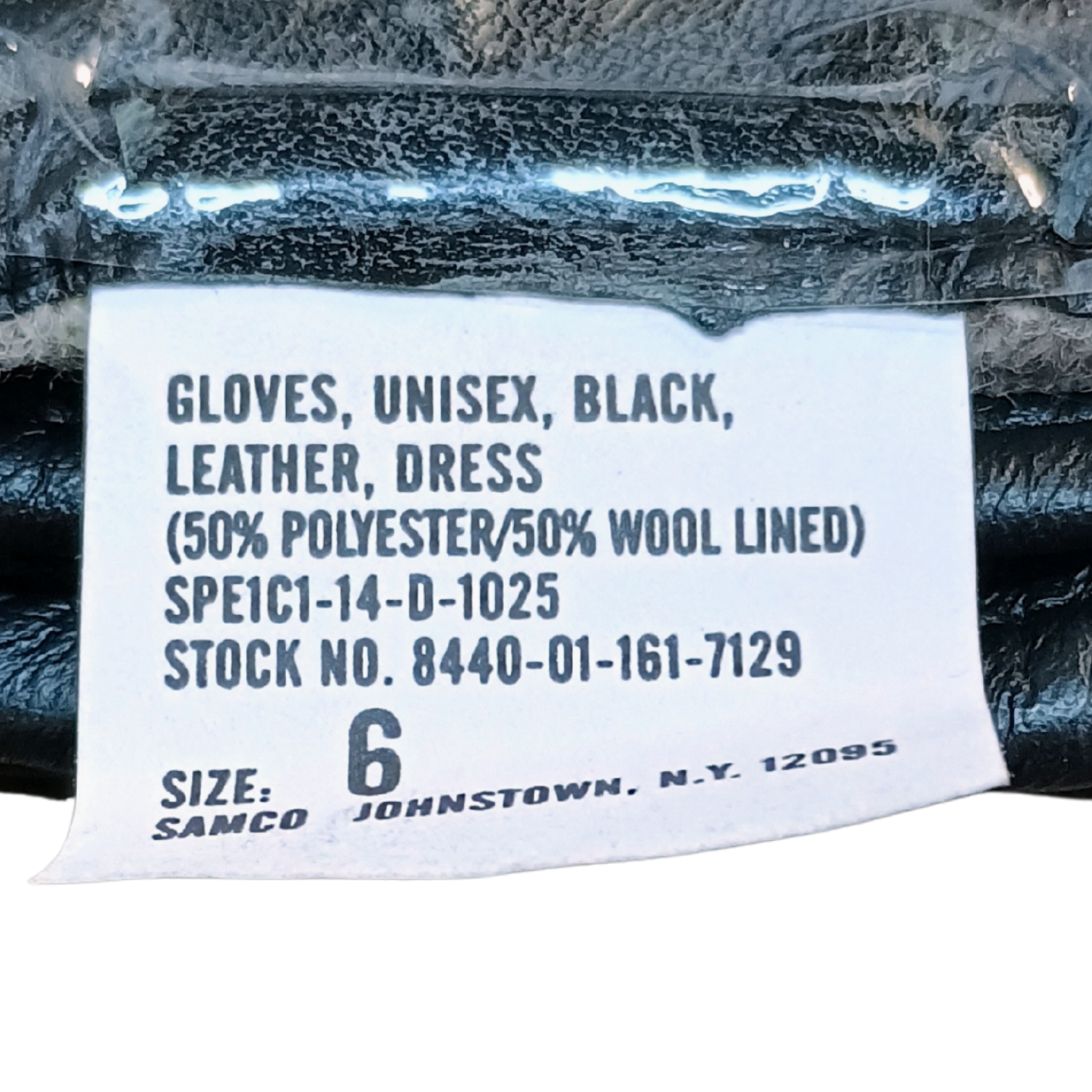 Black Sheepskin Officers Dress Gloves Poly/Wool Lined – New *mocinc1982* - Image 5