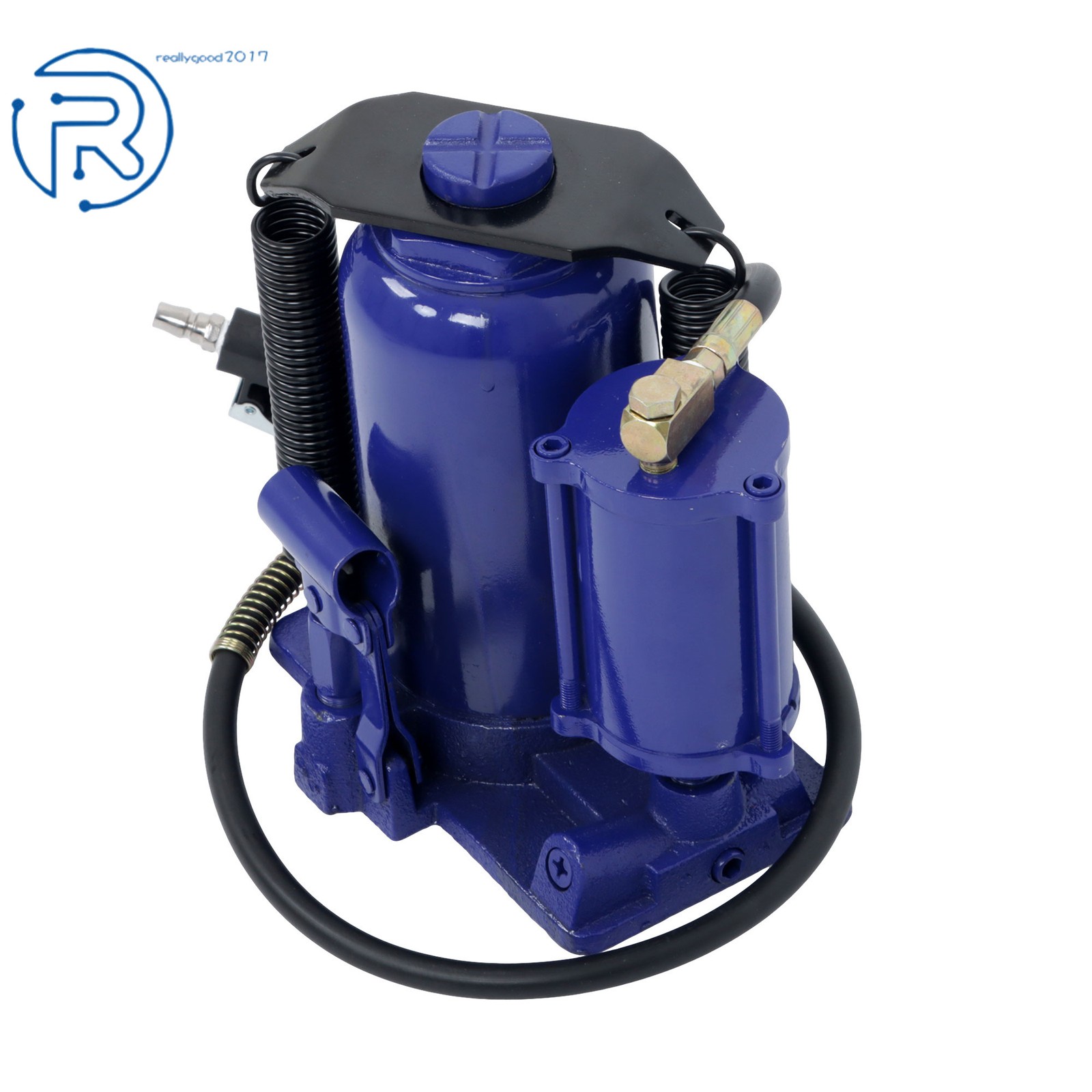 Pneumatic Air Hydraulic Bottle Jack W/ Manual Lifting Automotive Repair 20 Ton - Image 4