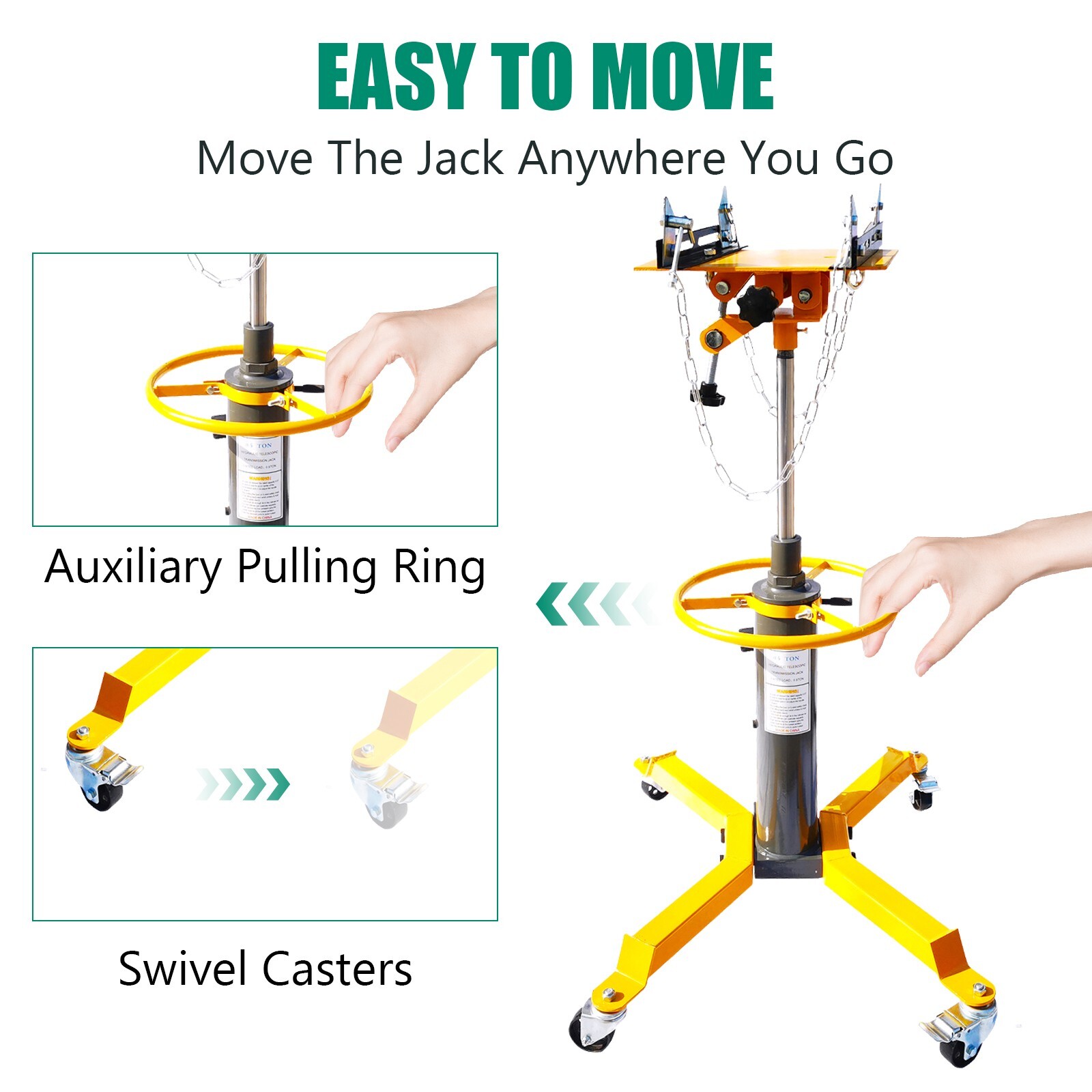 OE Style Hydraulic Transmission Jack 1600lbs - Fits Automotive Tools & Supplies - Image 2