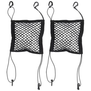 2 Pcs Cars Backseats Organizer Armrest Storage Container Net Holder