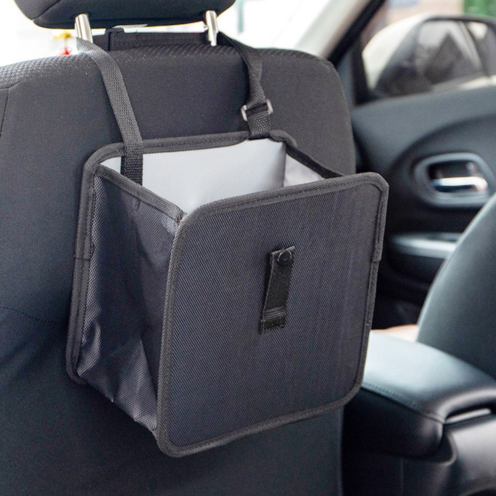 Rubbish Storage Pouch Car Garbage Can Container for Automotive Cans - Image 4
