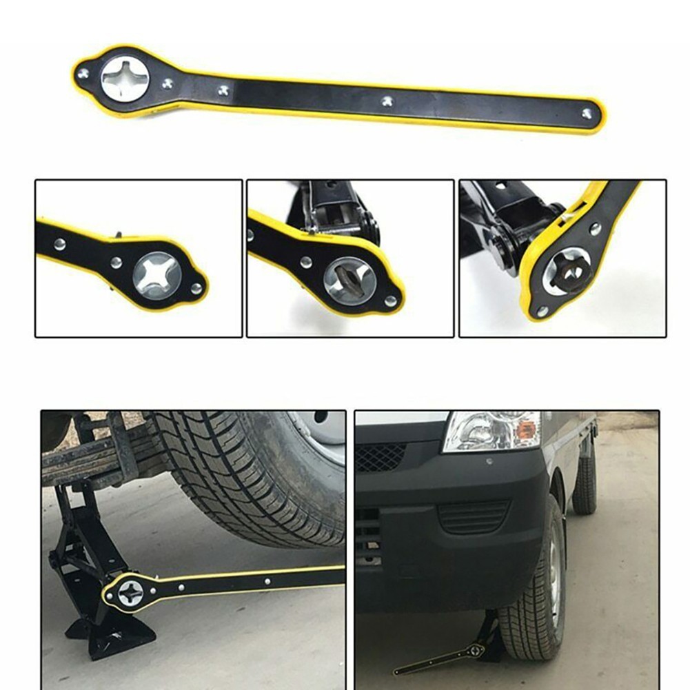 Automotive Jack Wrench Car Jack Wrench Scissor Tire Tool Wheel 1 X Garage