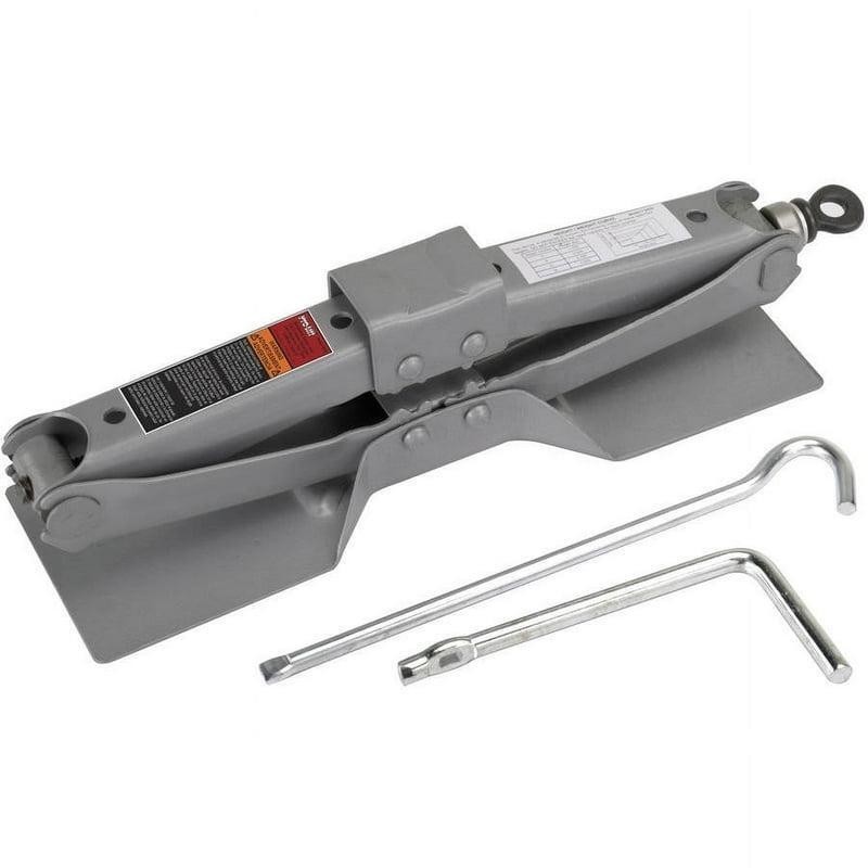 Scissor Jack 3000 Lbs Capacity Lightweight Compact Design Grey T-9456 Handle New - Image 2