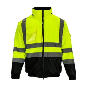 RefrigiWear HiVis Waterproof Bomber Jacket - Extreme Cold Protection,
