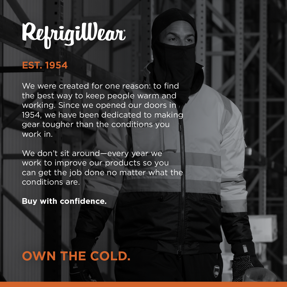 RefrigiWear HiVis Waterproof Bomber Jacket - Extreme Cold Protection, - Image 5