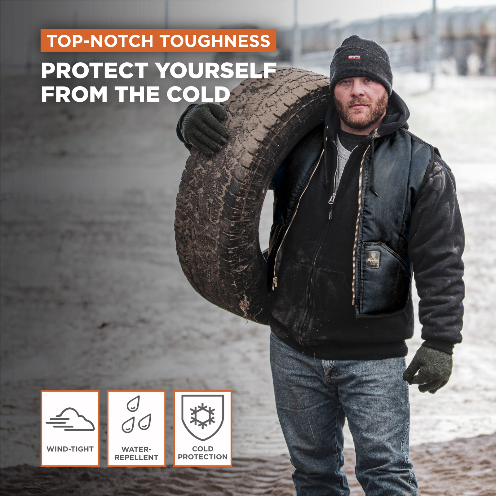RefrigiWear Iron-Tuff Vest - Extreme Cold Protection, Water-Repellent, - Image 4