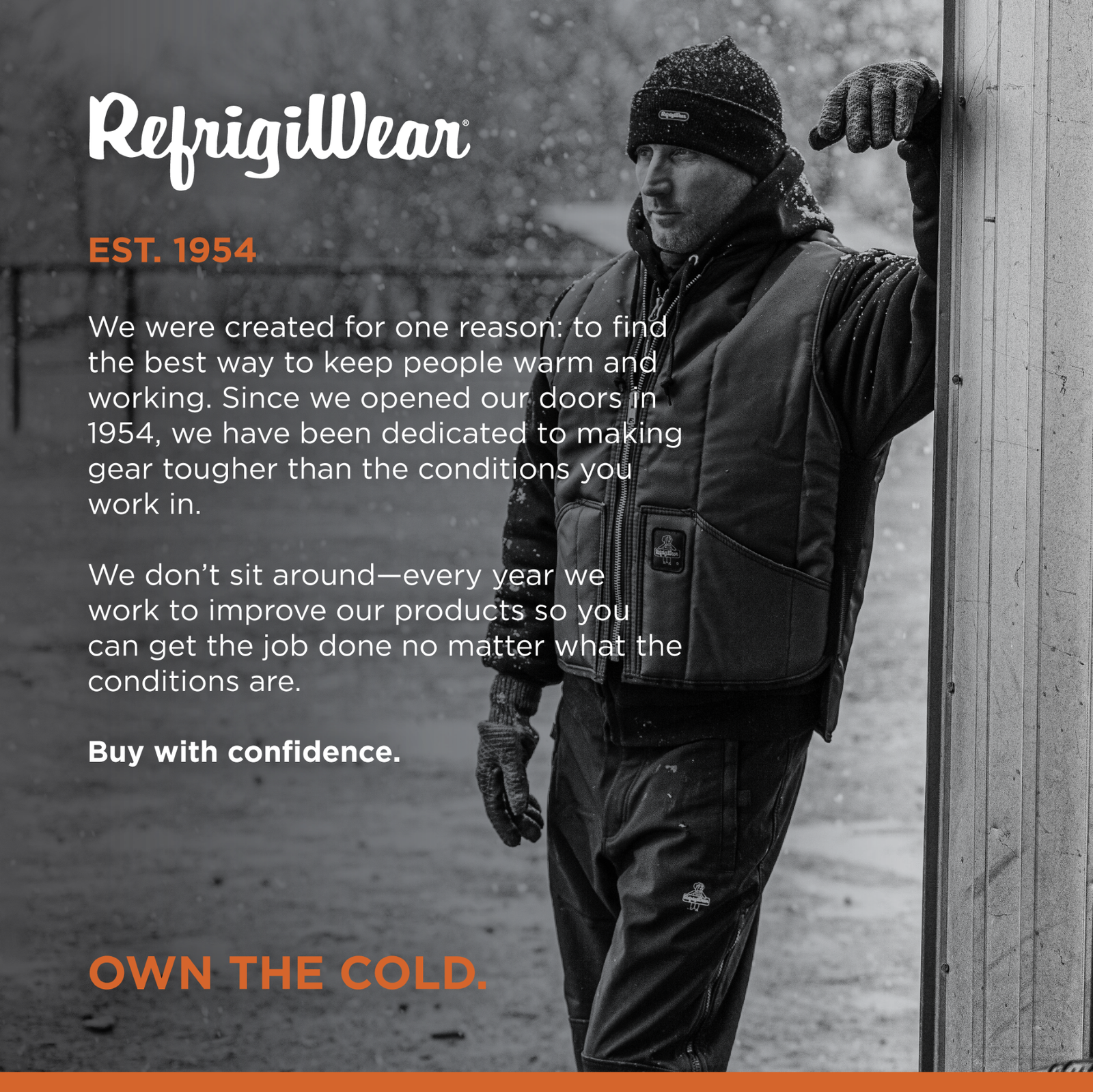 RefrigiWear Iron-Tuff Vest - Extreme Cold Protection, Water-Repellent, - Image 5