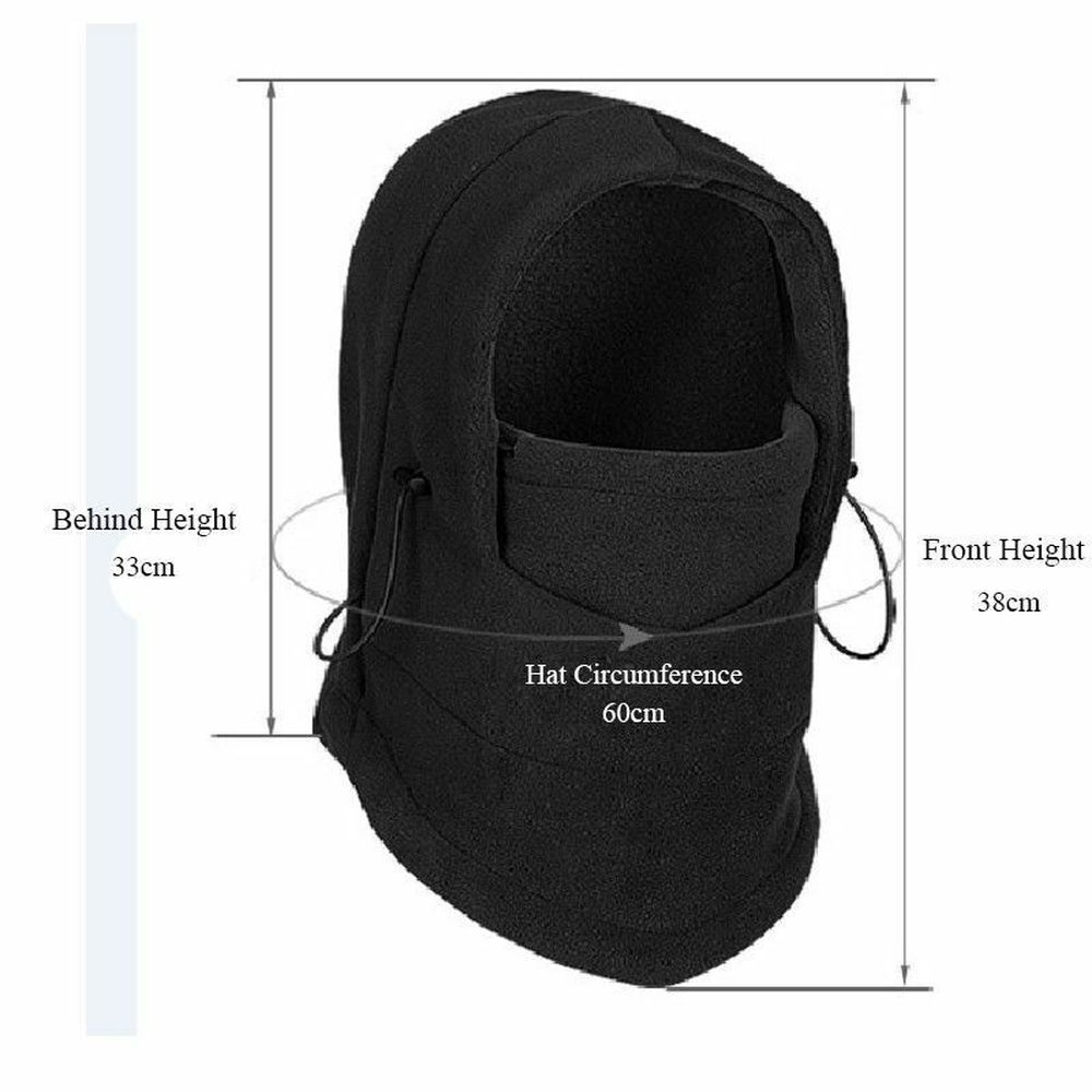 Winter Balaclava Ski Full Face Mask Windproof Fleece Neck Warm for Cold Weather - Image 3