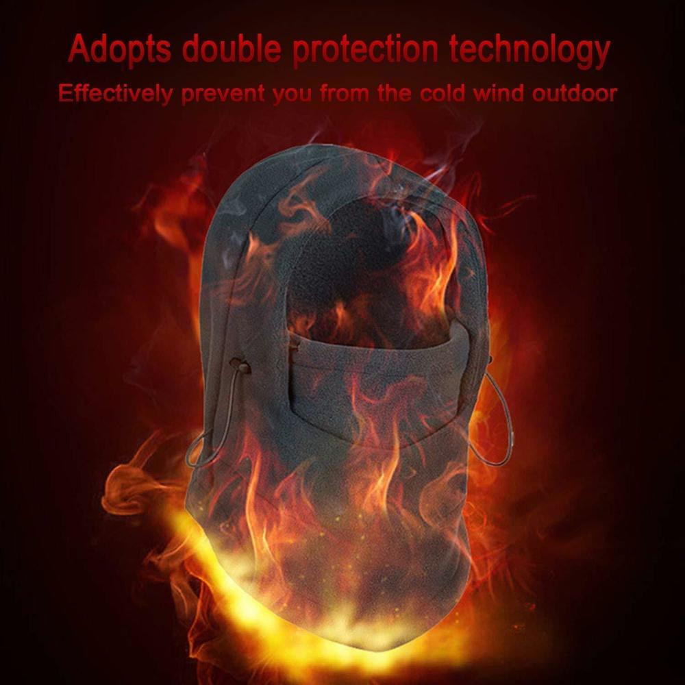 Winter Balaclava Ski Full Face Mask Windproof Fleece Neck Warm for Cold Weather - Image 4