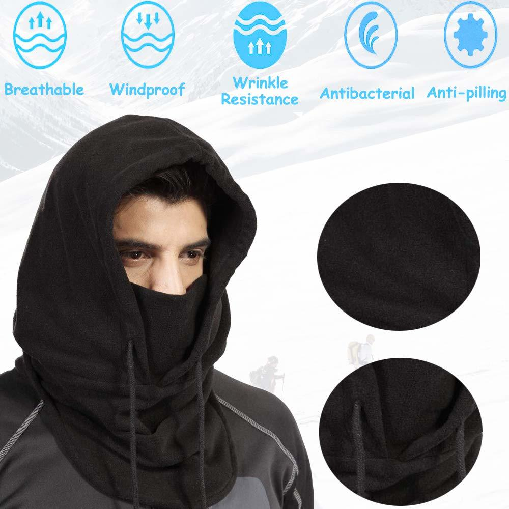 Windproof Fleece Neck Winter Warm Balaclava Ski Full Face Mask for Cold Weather - Image 3