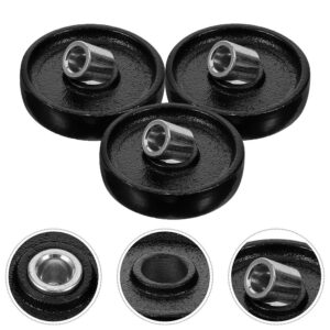 3 Pcs Trolley Floor Jack Wheel Automotive Pallet Replacement Wheels