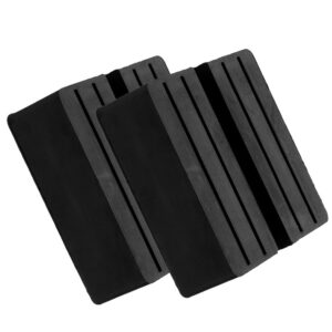 2 Pcs Universal Car Trolley Jack Pad Jacking Pads Automotive Rubber