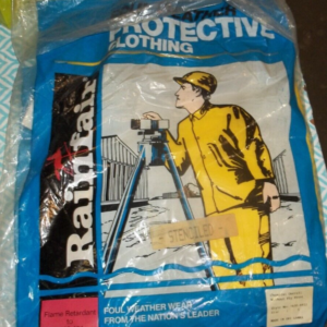 RAINFAIR FOUL WEATHER PROTECTIVE CLOTHING PPE 1600-4402 S SMALL OVERALL (133)