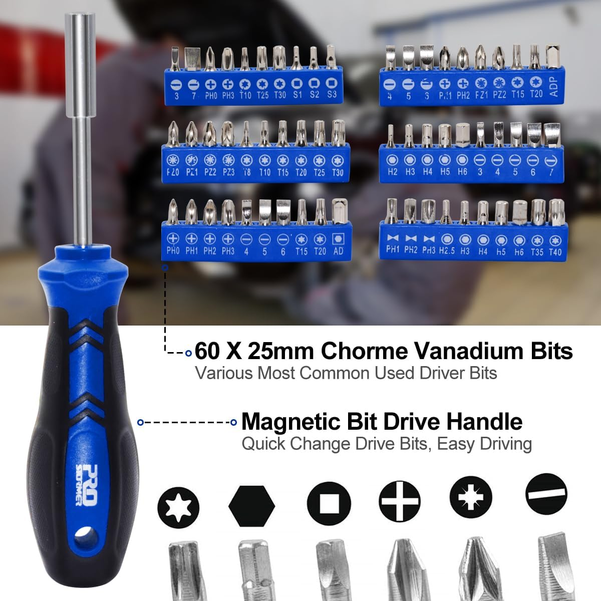 240-Piece Mechanics Tool Set with SAE/Metric Sockets & Wrenches in Toolbox - Image 4