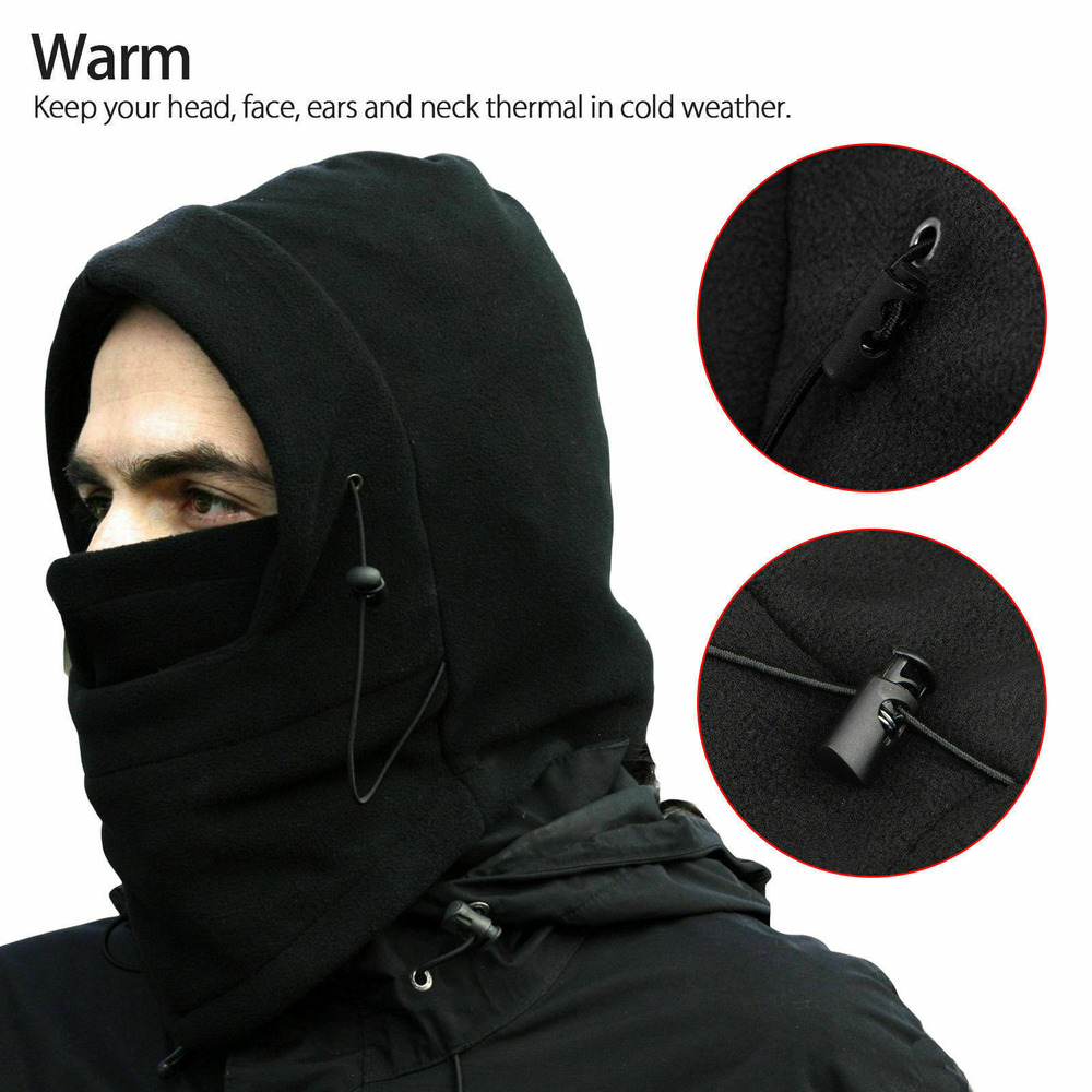 Windproof Fleece Neck Winter Warm Balaclava Ski Full Face Mask for Cold Weather - Image 2