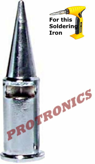 SOLDERING TIP - 1.8mm Conical - IRODA SolderPro 180, 180K Gas Solder Iron