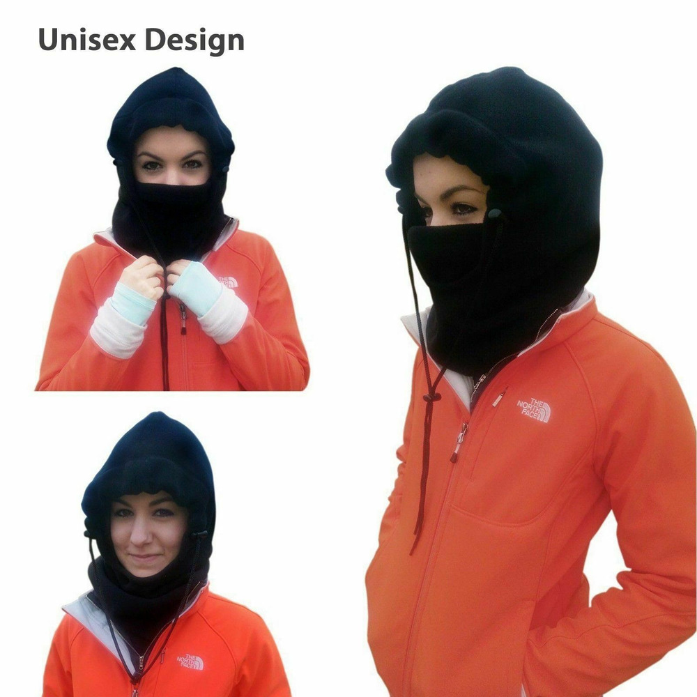 Windproof Fleece Neck Winter Warm Balaclava Ski Full Face Mask for Cold Weather - Image 3