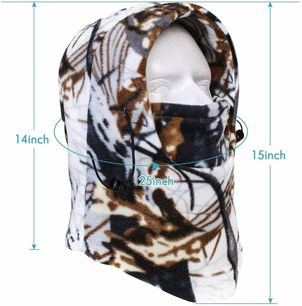 Windproof Fleece Neck Warm Balaclava Ski Full Face Mask for Cold Weather - Image 5
