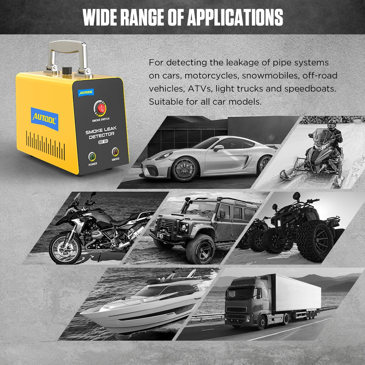 12V Automotive No Pump EVAP Leakage Gas Leakage Locator Generator DiagnosticTool - Image 4