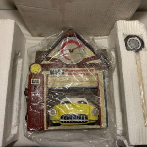 New! Mac's Automotive & Gas Roaring Engine Battery Operated Wall Clock