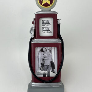 Picture Frame, Malden, Vintage Automotive Gas Pump Photo Frame, 2 Odd Size Photo