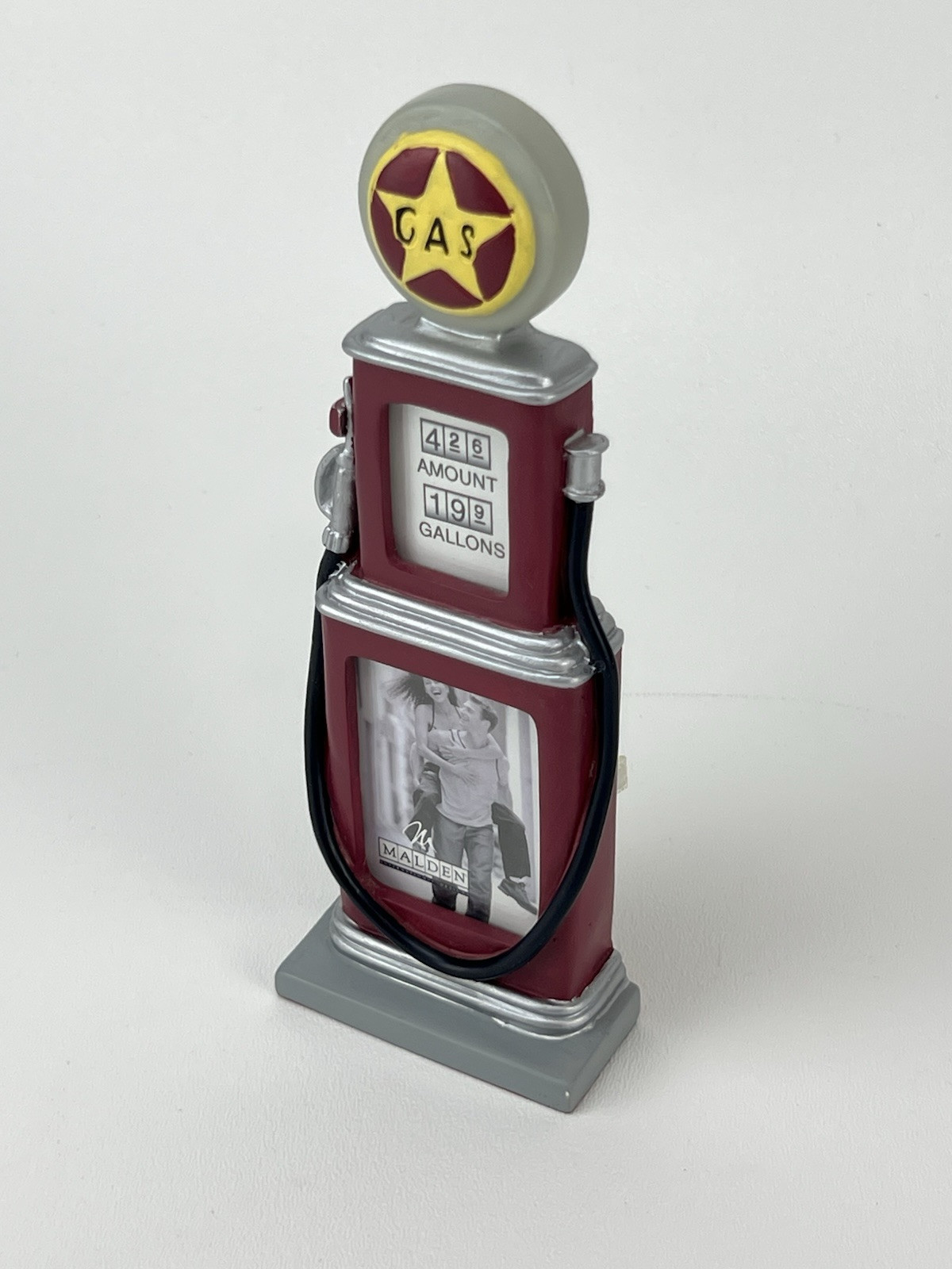 Picture Frame, Malden, Vintage Automotive Gas Pump Photo Frame, 2 Odd Size Photo - Image 2