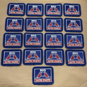 LOT- 17 x Big A Auto Parts 3”x2.5” Embroidered Patches Automotive Gas Oil - NOS