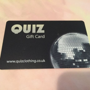 QUIZ CLOTHING ( UK ) Crystal Disco Ball, Collectible Gift Card ( $0 )