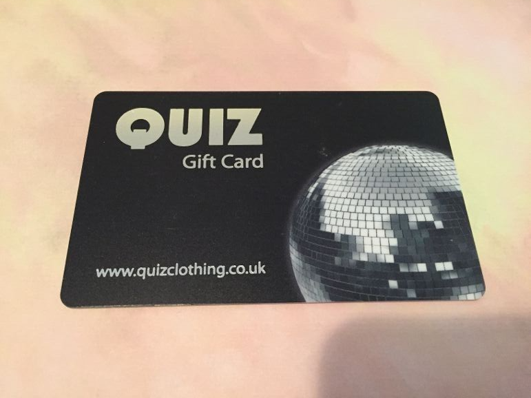 QUIZ CLOTHING ( UK ) Crystal Disco Ball, Collectible Gift Card ( $0 )