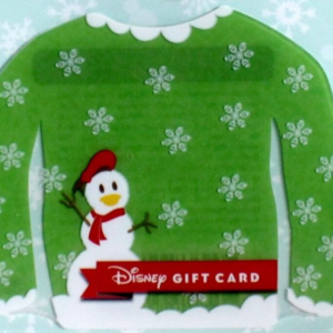 New 2017 Disney Christmas LE Sweater Gift Card - GIFT CARD ONLY $0