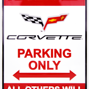 Chevrolet Chevy Corvette Parking Only 8 x 12 Automotive Car Garage Man Cave Sign